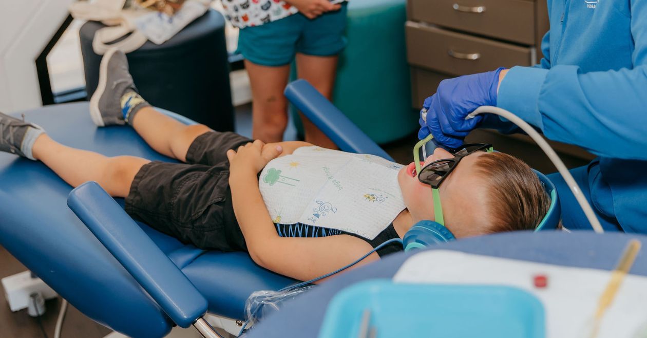 restorative dental treatment on 4 year old boy